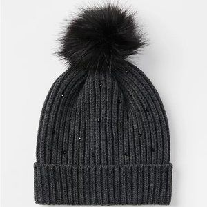 NWT! Loft Embellished Hat w/Pom Pom!